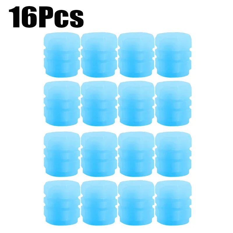 Luminous Valve Caps Fluorescent Night Car Tire Valve Caps Motorcycle Bike Glowing Decor Wheel Nozzles Tyre Cap Car Accessori…