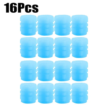 Luminous Valve Caps Fluorescent Night Car Tire Valve Caps Motorcycle Bike Glowing Decor Wheel Nozzles Tyre Cap Car Accessori…