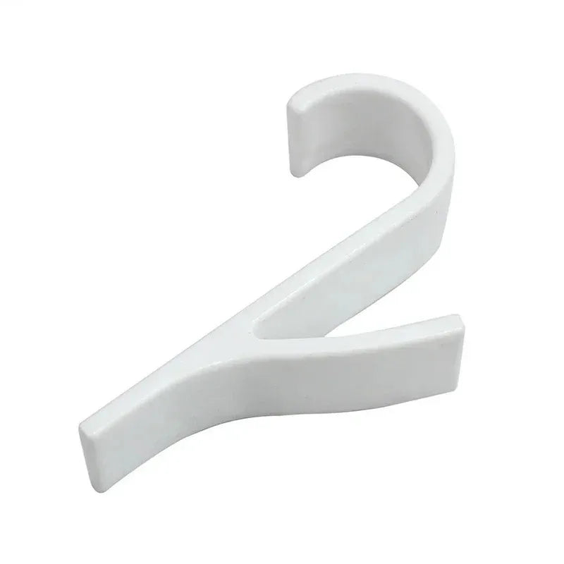 Kitchen Bathroom Hanger Clips Storage Racks White Clear Hanger Heated Towel Radiator Rail Clothes Scarf Hanger Hooks Holder…