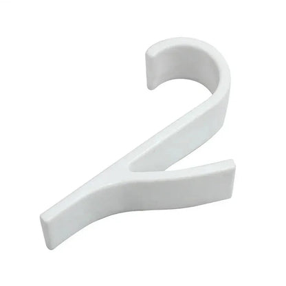 Kitchen Bathroom Hanger Clips Storage Racks White Clear Hanger Heated Towel Radiator Rail Clothes Scarf Hanger Hooks Holder…