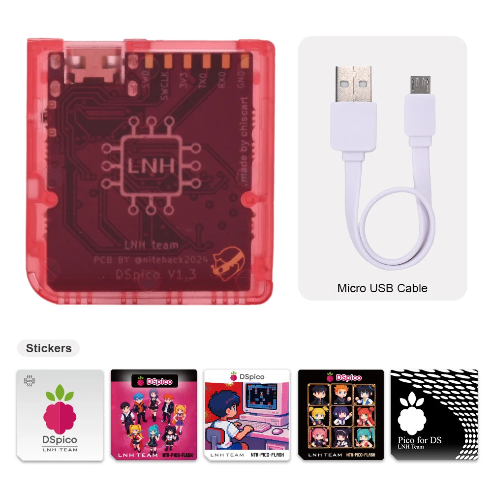 Chiscart DSpico Game Reader Cart Injection Molded Transparent Case with RP2040 MCU For NDS NDSL DSi 3DS Console - image 8