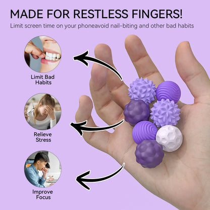 Silicone Magnetic Sensory Balls Fidget Toy Worry Balls Autism Calming Fidgeting Toy Anxiety Relief Stress Sensory Toy - imag…