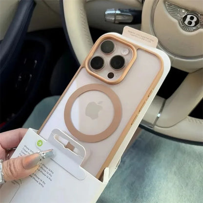 Transparent For Magsafe Magnetic Case For iPhone 16 17 Air 16e 15 14 Plus 13 12 11 Pro Max Wireless Charging Hard Protect Co…
