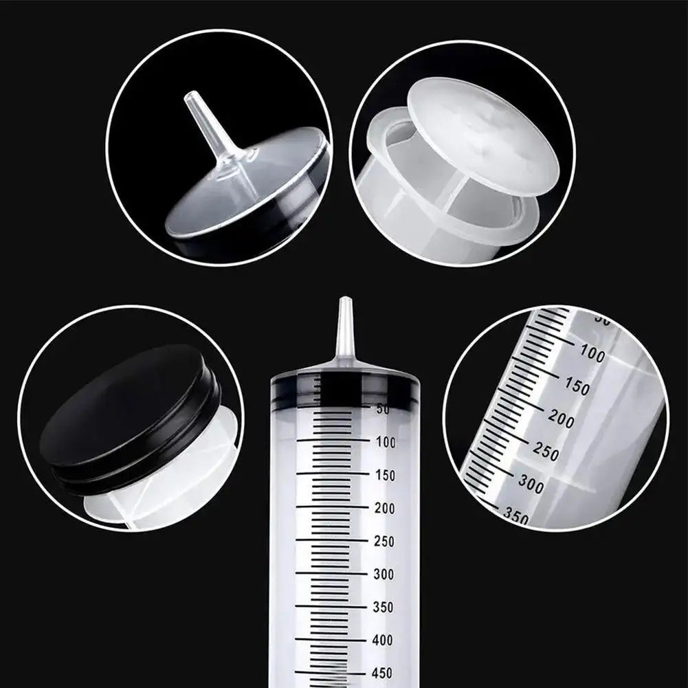 100/300/550ml Large Capacity Syringes Oil Pump With 1m Hose Pet Feeding Measuring Pump Hydroponics Nutrient Big Syringe - im…