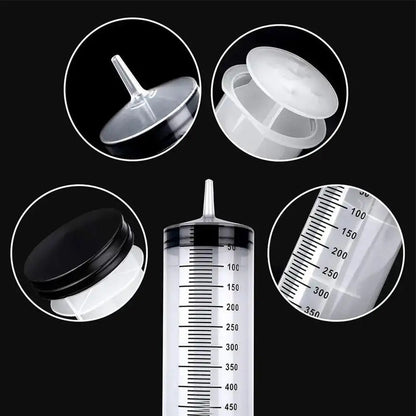 100/300/550ml Large Capacity Syringes Oil Pump With 1m Hose Pet Feeding Measuring Pump Hydroponics Nutrient Big Syringe - im…