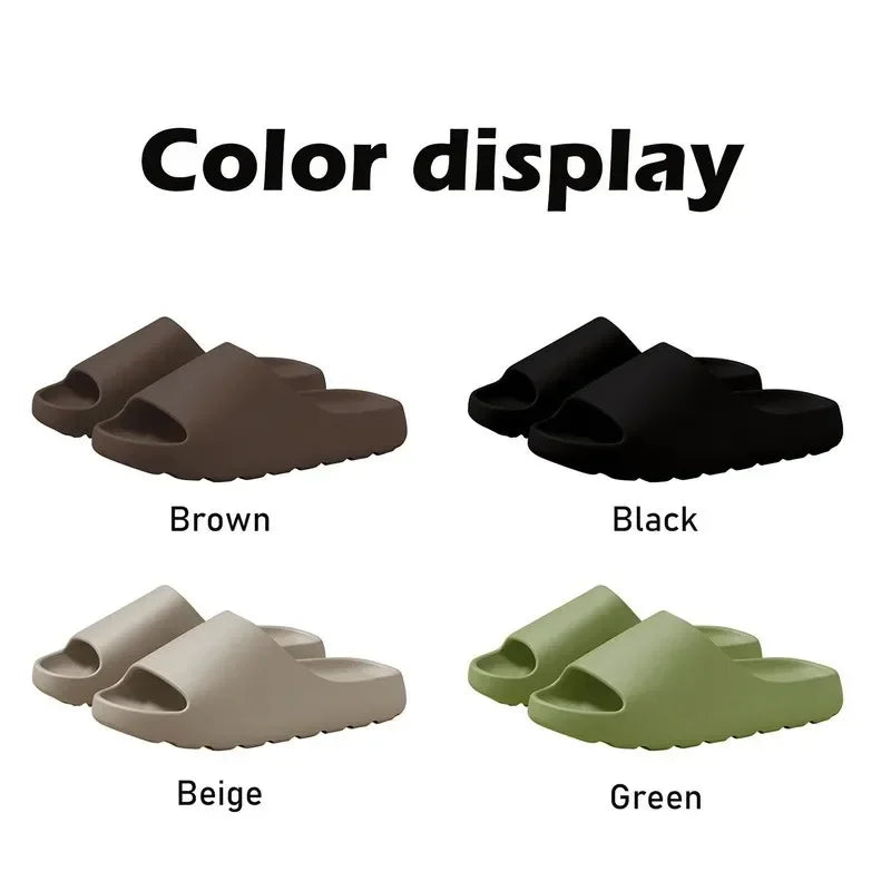 Coconut Slippers Cloud Thick-soled Sandals Summer Fashion Soft Bottom Beach Men Slippers Women's Sandals EVA Slides - image 5