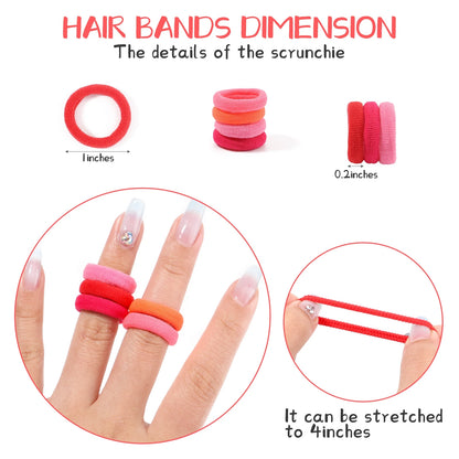 20/50pcs Kids Elastic Hair Bands Girls Sweets Scrunchie Rubber Band for Children Hair Ties Clips Headband Baby Hair Accessor…