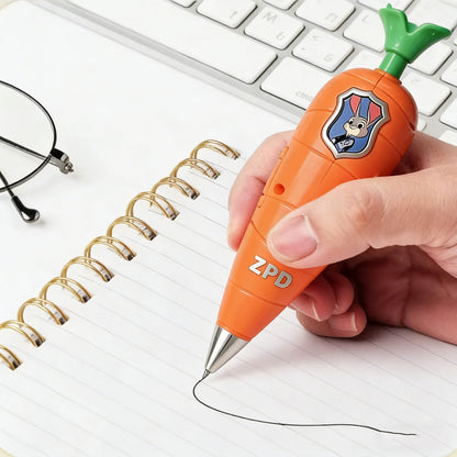 Zootopia 2 Lanyard Carrot Recording Pen | Gary Snake Venom Serum Pen | Bracket 60 Second Recording 2-in-1 Neutral Pen Statio…