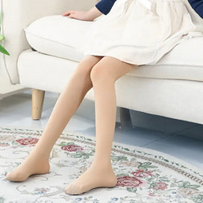 Summer Spring Candy Color Kids Pantyhose Ballet Dance Tights for Girls Stocking Children Velvet Solid White Pantyhose - imag…