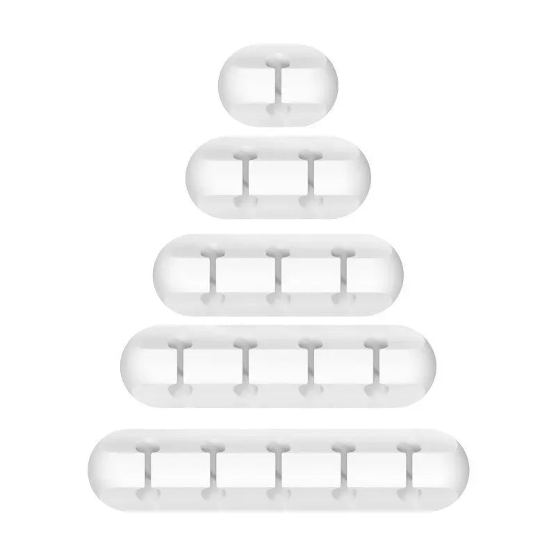 Silicone USB Cable Organizer USB Charging Cable Winder Desktop Tidy Management Clips Cable Holder For Mouse earphone Accesso…