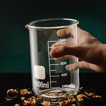 50/100/150/250/500/1000ml High Borosilicate Glass Measuring Cup Clear Scale Cup Laboratory Beaker Kitchen Baking Measuring C…