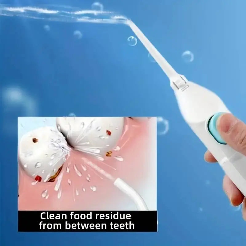 Household High Pressure Oral Irrigator Portable Teeth Clean Water Dental Floss Manual High Pressure Water Toothpick - image 3