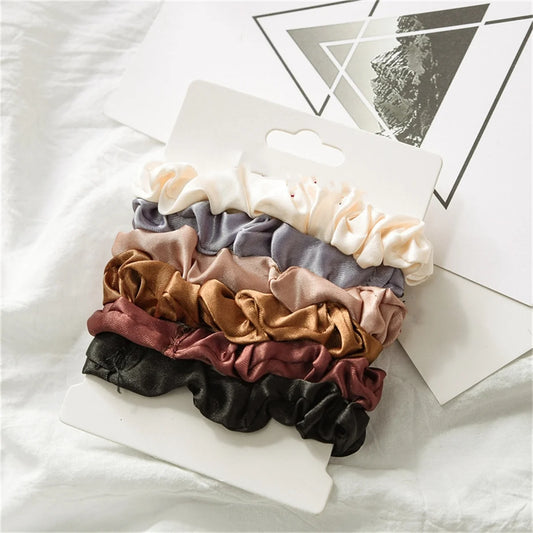 6pcs Satin Hair Scrunchies for Women - Softer Than Silk Scrunchies for Hair | Satin Scrunchies for Girls | - image 2