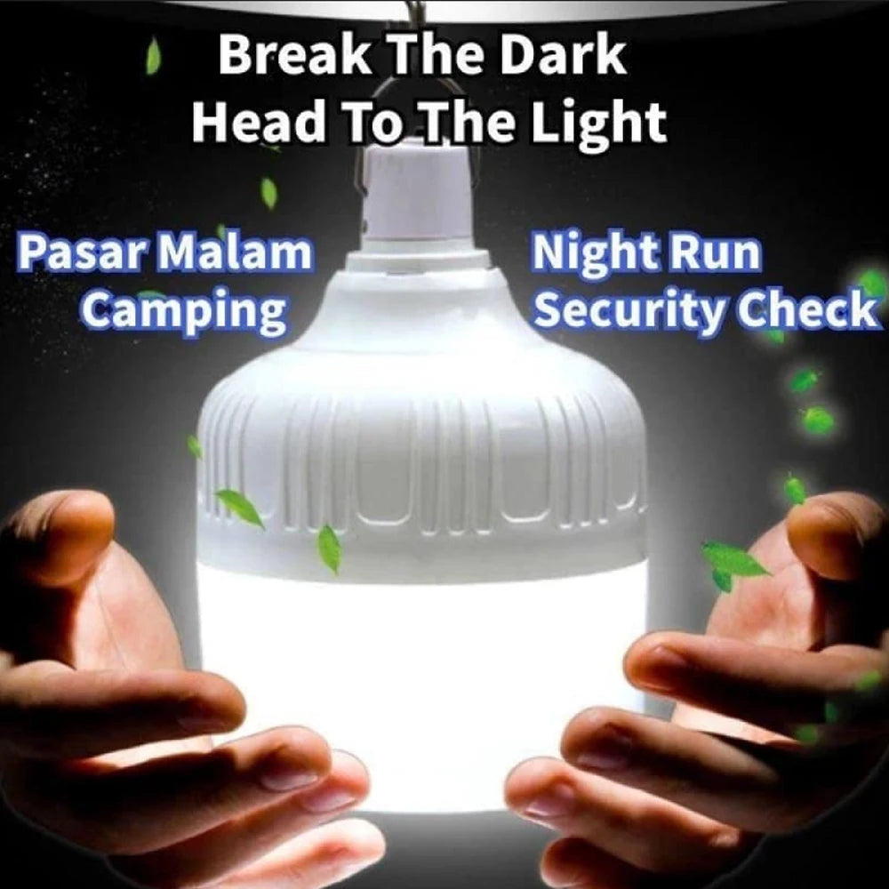 Portable Outdoor BBQ Camping Lights USB Rechargeable Lamp LED Emergency Bulb Hook High Power Tents Lantern Night Lights Bulb…
