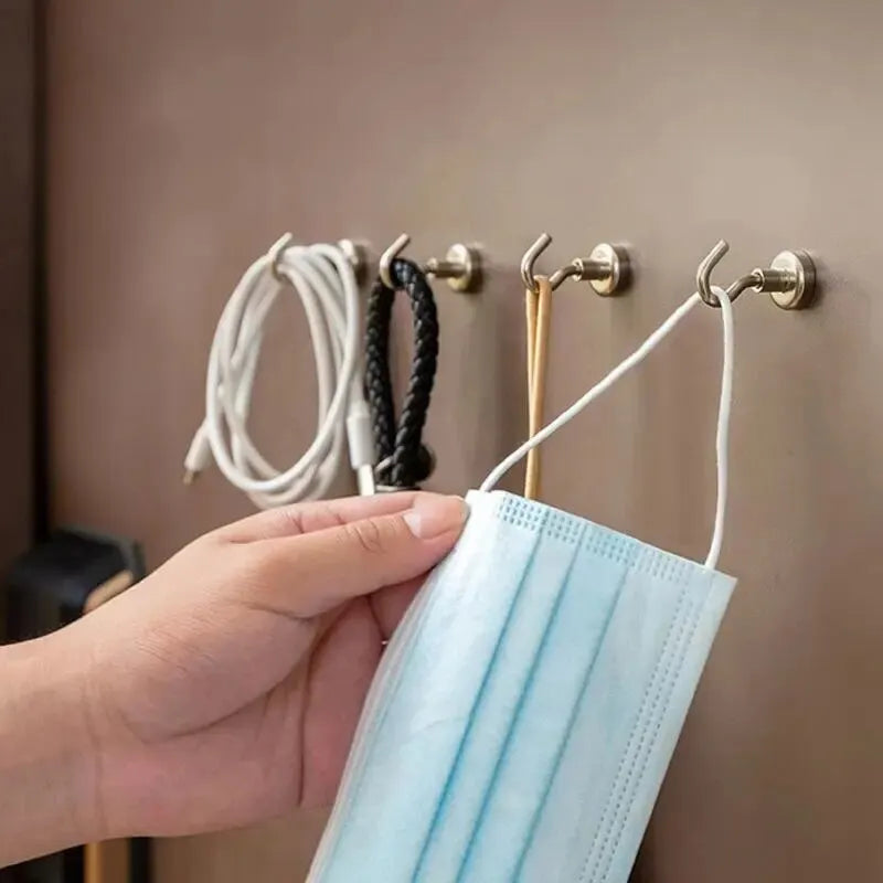 10PCS Strong Magnet Hooks Multi-Purpose Storage Hooks Home Kitchen Bar Storage Hooks Key Storage Hooks Bathroom Hangers - im…