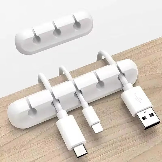 Silicone USB Cable Organizer USB Charging Cable Winder Desktop Tidy Management Clips Cable Holder For Mouse earphone Accesso…
