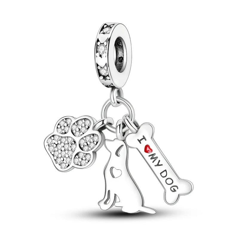 925 Sterling Silver Charms Beads Pendant Tree of Life Dog Elephant Love Heart Charm Fit Original Bracelet DIY Women Jewelry…