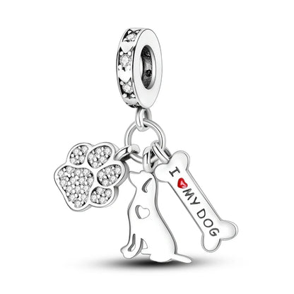925 Sterling Silver Charms Beads Pendant Tree of Life Dog Elephant Love Heart Charm Fit Original Bracelet DIY Women Jewelry…