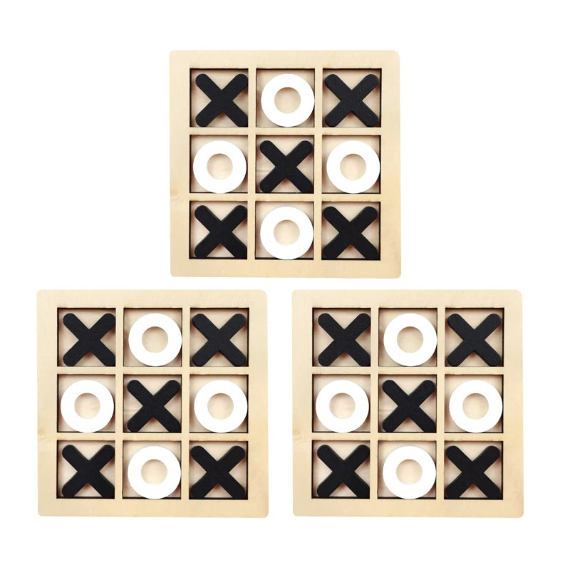 Montessori Play Game Wooden Toy Mini Chess Interaction Puzzle Training Brain Learing Early Educational Toys For Children Kid…