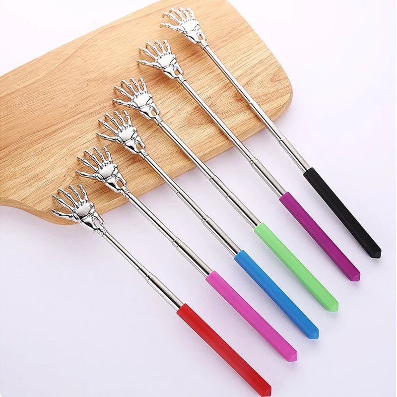 1 Piece Extendable Back Scratcher Portable Telescoping Metal Stainless Steel Back Scratchers Hand Massager - image 3