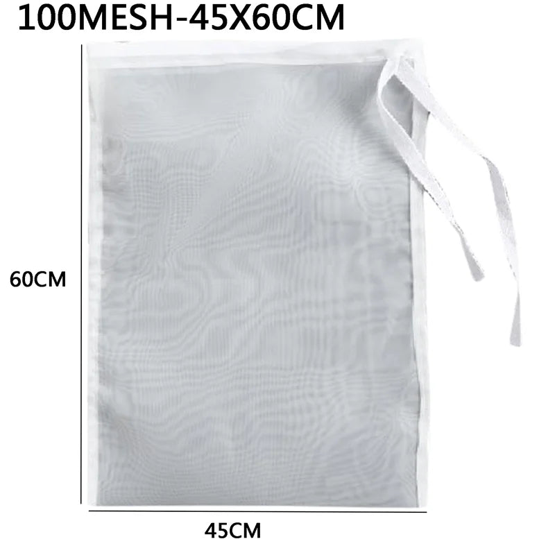 Nylon Filter Bags Vegetable Milk Strainer Sieve Drain Tea Filter Net Bag Kitchen Gadgets For Home Food Cheese Cloth Honey Si…