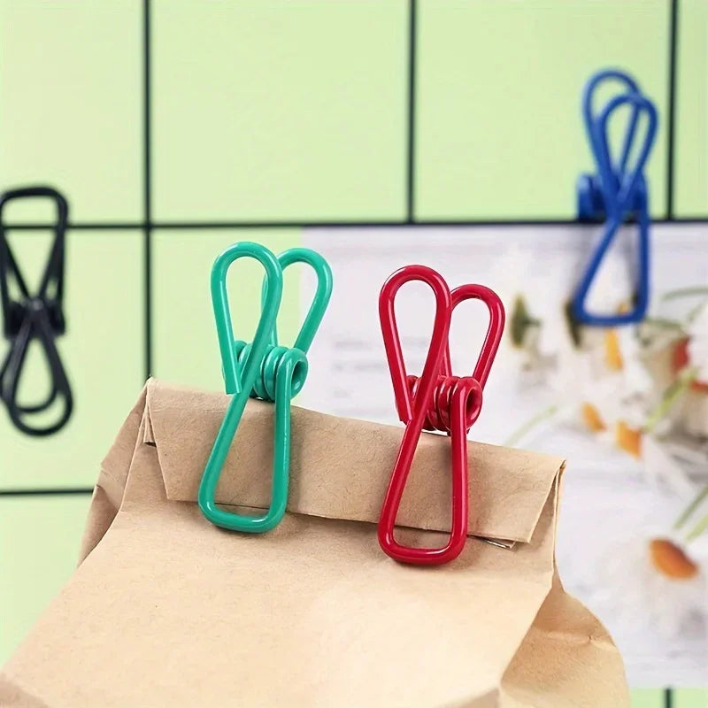New Mini Bag Sealing Clip Kitchen Storage Food Snack Seal Sealing Bag Clips Portable Sealer Clamp Metal Tool Kitchen Accesso…