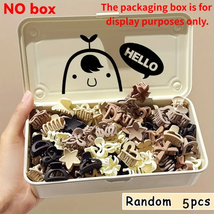 5/10/20/30pcs Beige Mixed Pack Small Clips, Cute Girl Accessories - Perfect for Daily Use, Special Occasions, or Travel Gift…