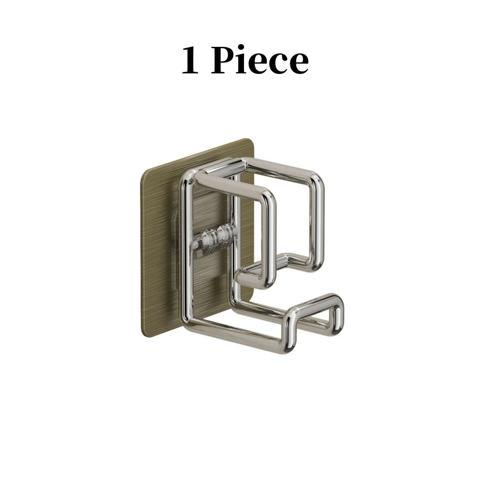 1/2/4/6Pcs Stainless Steel Washbasin Hook Multifunction Punch-free Kitchen Bathroom Rack Basin Storage Rack Towel Hanging Ho…