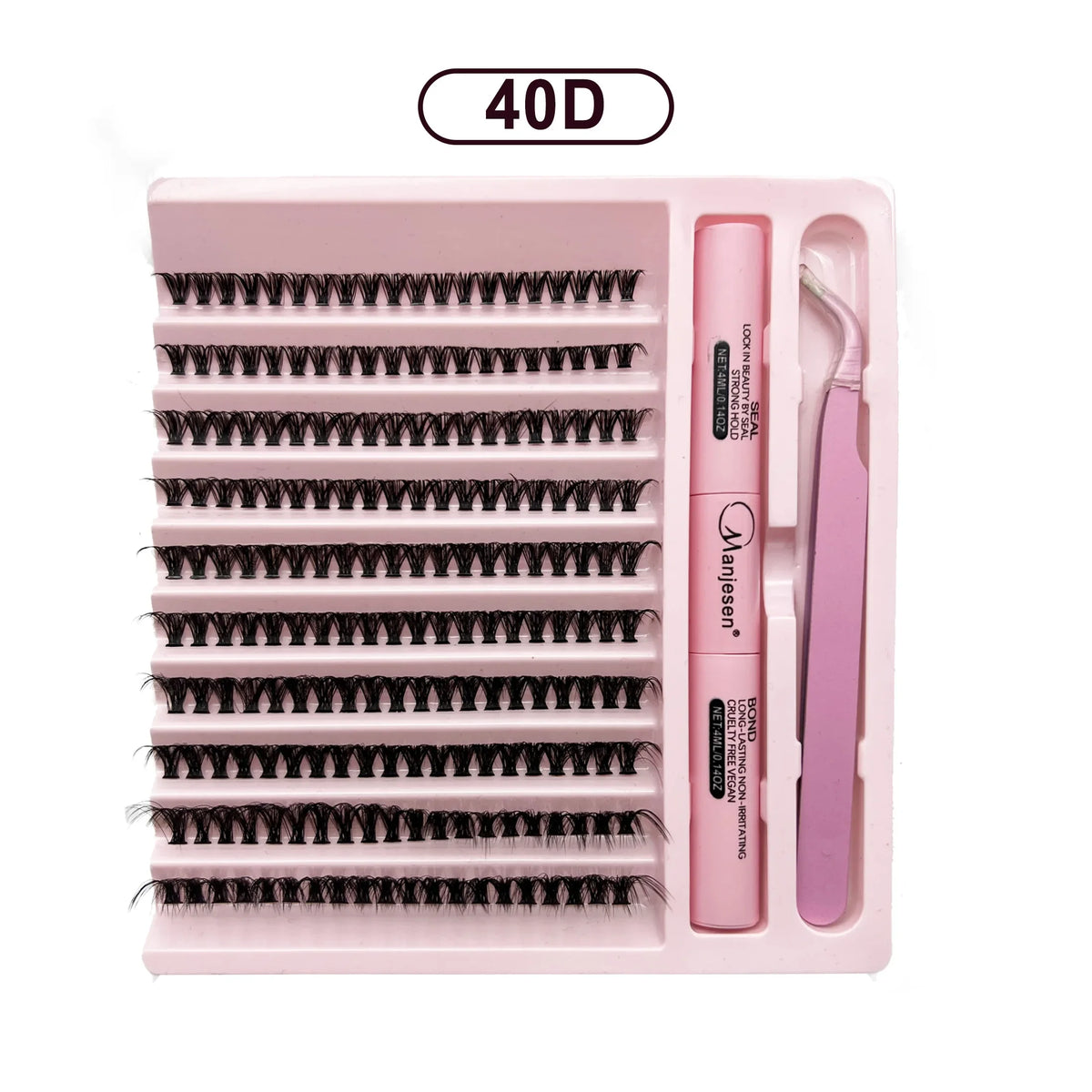 DIY Lashes Extension Kit Eyelashes 200 PCS Clusters Lash Bond and Seal Makeup Tools for Gluing Lashes Gluing Glue Accessorie…