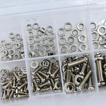 Hex Nuts and Bolt Set - 320 pieces/120 pieces, durable M2 - M5 metric size, universal hardware kit for DIY projects and repa…