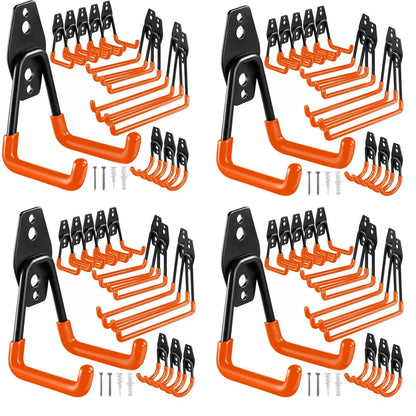 Heavy Duty Metal Hook Garage Organizer Wall Mount Bicycle Hanger Hooks Wall Mount Anti-slip Storage Hook For Ladders Garden…