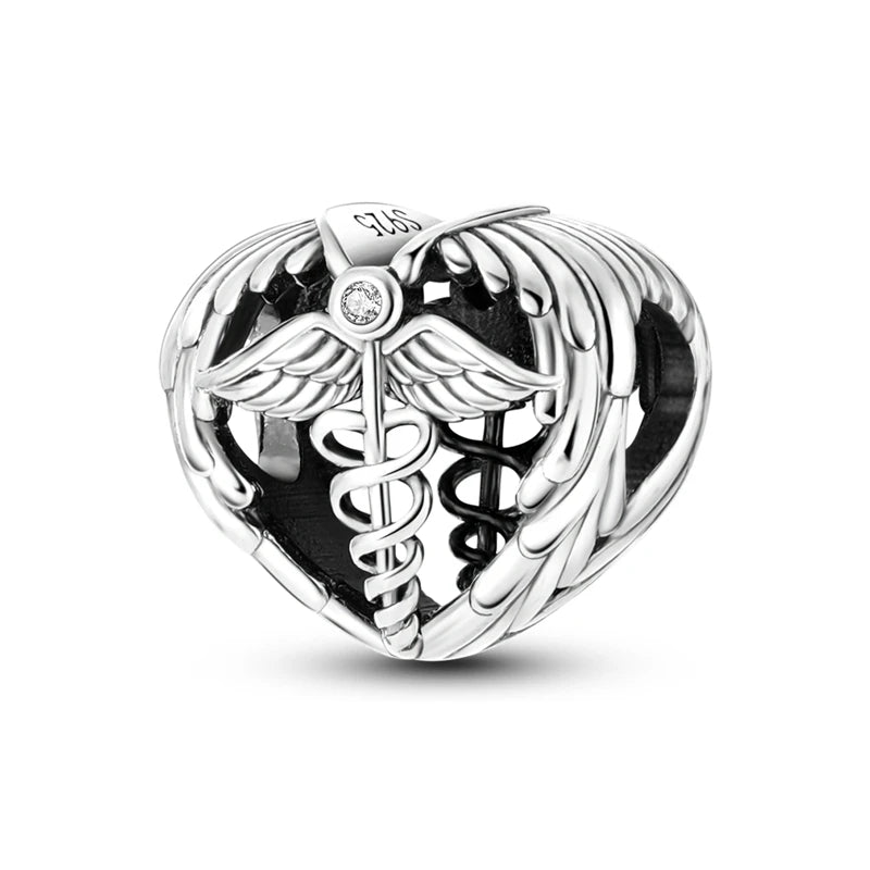 925 Sterling Silver Charms Beads Pendant Tree of Life Dog Elephant Love Heart Charm Fit Original Bracelet DIY Women Jewelry…