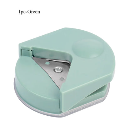 circle cutter button maker Corner round machine corner punching portable paper cutter card photo cutting - image 13