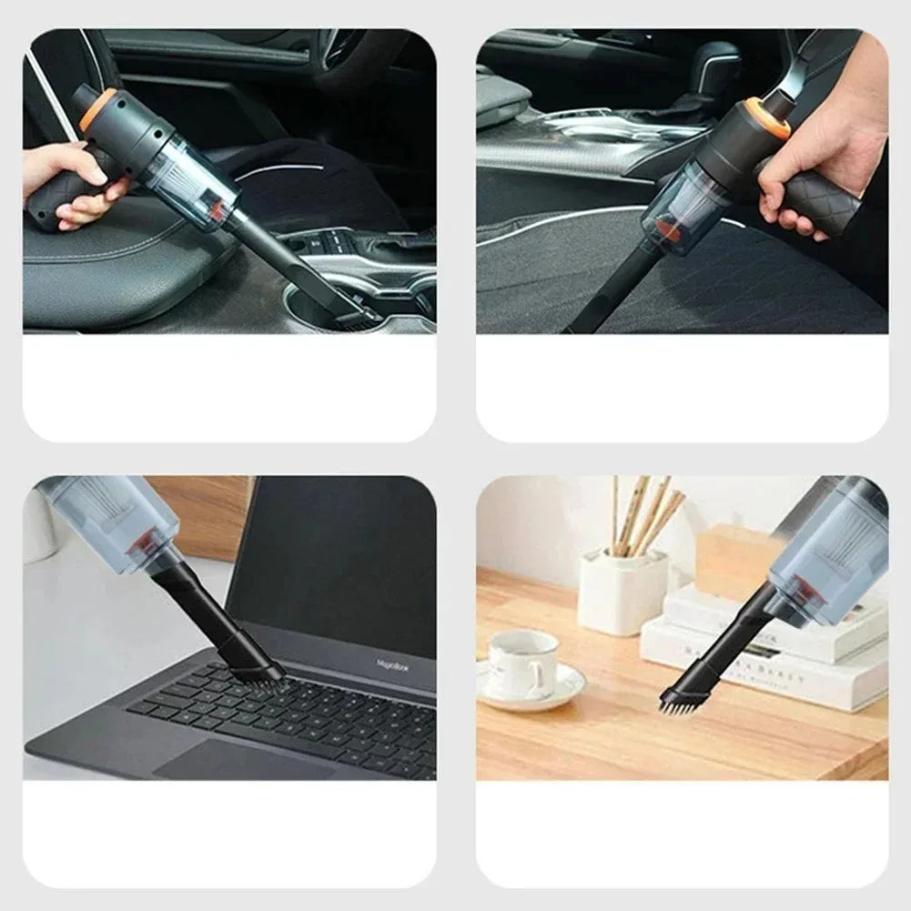 9000Pa Wireless Car Vacuum Cleaner USB Charging 1200mAh Portable Cleaning Appliance Mini Wet and Dry Vacuum Cleaner Househol…