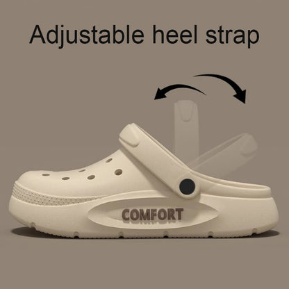 Women's Men's Slippers Summer Anti-Slip Couple Hollow Covered Toe Indoor Outdoor Casual Thick Bottom Sandals for Home Adults…