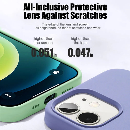 Luxury Liquid Silicone Phone Case for APPLE iPhone 11 13 12 14 15 16 Pro Max Cases for iPhone 15 Plus Shockproof Protector C…