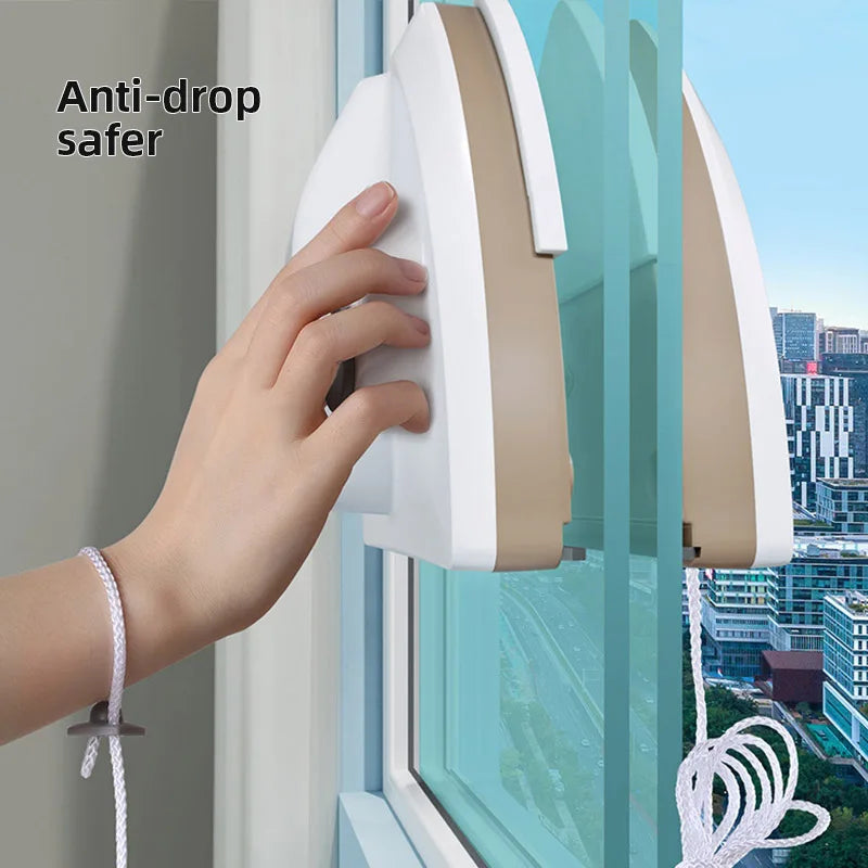 NEW Magnetic Glass Window Cleaning Tool Water Discharge Double-layer Wiper Household Special Window Cleaner For Home - image…