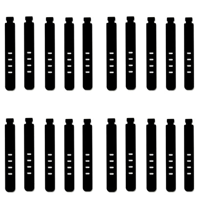 20/12/4PCS Cable Ties Cord Organizer Management Silicone Wire Holder Straps Zip Clips Reusable Tie Wraps Keeperwinder Rubber…