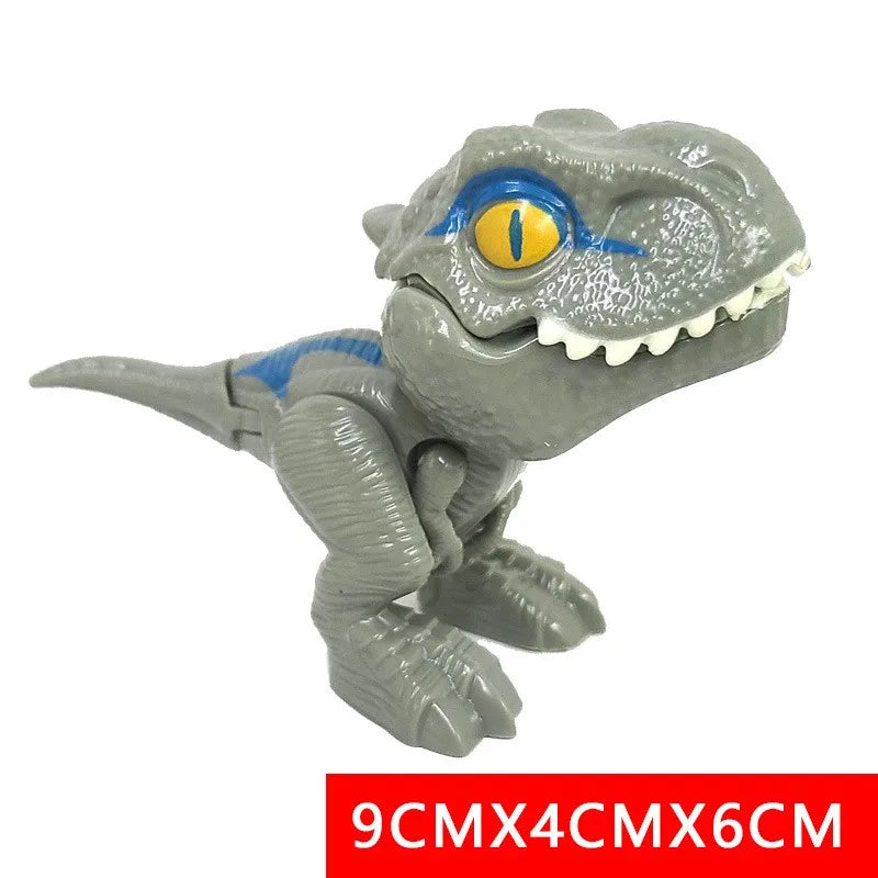 Jurassic Finger Dinosaur Triceratops Tyrannosaurus Model Toys for Kids Creative Finger Biting Dinosaurs Interactive Toy Boy…