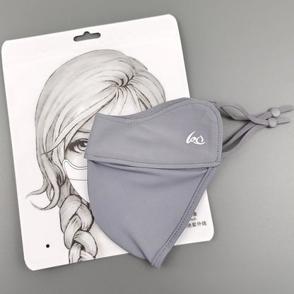 2026 NewThin Sunscreen Face Scarf Ice Silk Mask Summer Cover Veil Eye Protection Gini Golf - image 6