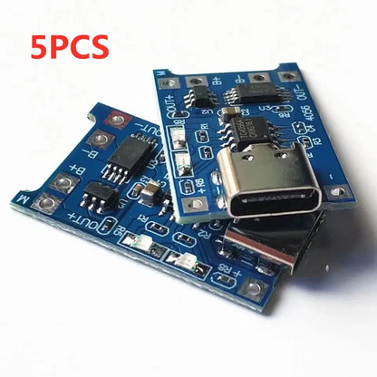 2/5PCS 5V 1A Micro/Type-c/Mini 18650 TP4056 Lithium Battery Charger Module Charging Board With Protection Dual Functions Li-…