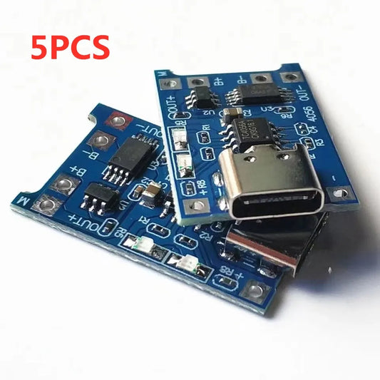 2/5PCS 5V 1A Micro/Type-c/Mini 18650 TP4056 Lithium Battery Charger Module Charging Board With Protection Dual Functions Li-…
