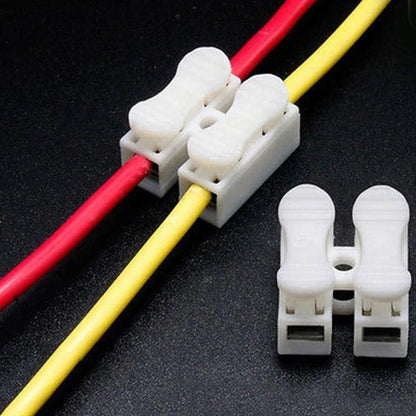 20/50Pcs No Solding Quick 1P 2P Cable Wire Connector No Screw Terminal Block Spring Clamp - image 6
