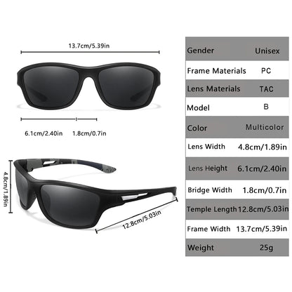 Men's Polarized Fishing Sunglasses Men Women Cycling Driving Hiking Sun Glasses Anti-glare UV400 Eyewear TAC Lens 1 PC - ima…