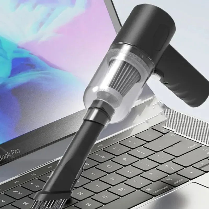 Wireless Handheld Mini Car Vacuum Cleaner USB Charging Battery Wet & Dry Dual Use Portable Cleaner For Car Household - image…