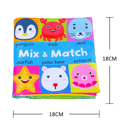 Soft Baby Books 3D Touch Feel High Contrast Cloth Book Sensory Early Learning Stroller Toys for Infant Toddler Gifts 0-12 Mo…