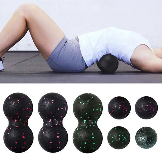 EPP 8cm Peanut Balls Body Massage Fascia Ball High Density Muscle Relaxation Lacrosse Fitness Yoga Myofascia Ball Relieve Pa…