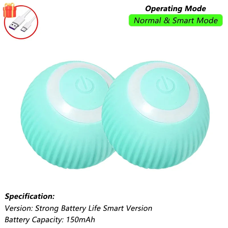 iLMH 1/2 PCS Cat Interactive Ball Toy Automatic Rolling Ball Faux Tail Rechargeable Smart Pet Electric Toy Pet Toy Imitate M…