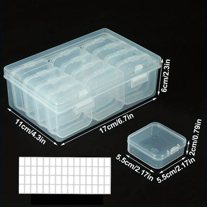DIY Diamond Painting Embroidery Storage Box, Nail Art Jewelry Rhinestone Mosaic Storage Container, Multifunctional Storage B…