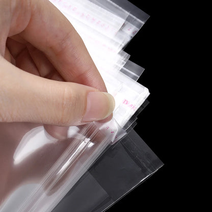 100pcs/lot Transparent Self Adhesive Seal Bags OPP Plastic Cellophane Bags Gifts Bag & Pouch Jewelry Packaging Bags - image 5